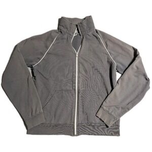 Standard American Full Zip‎ Sweatshirt Jacket Mens M Gray Made USA